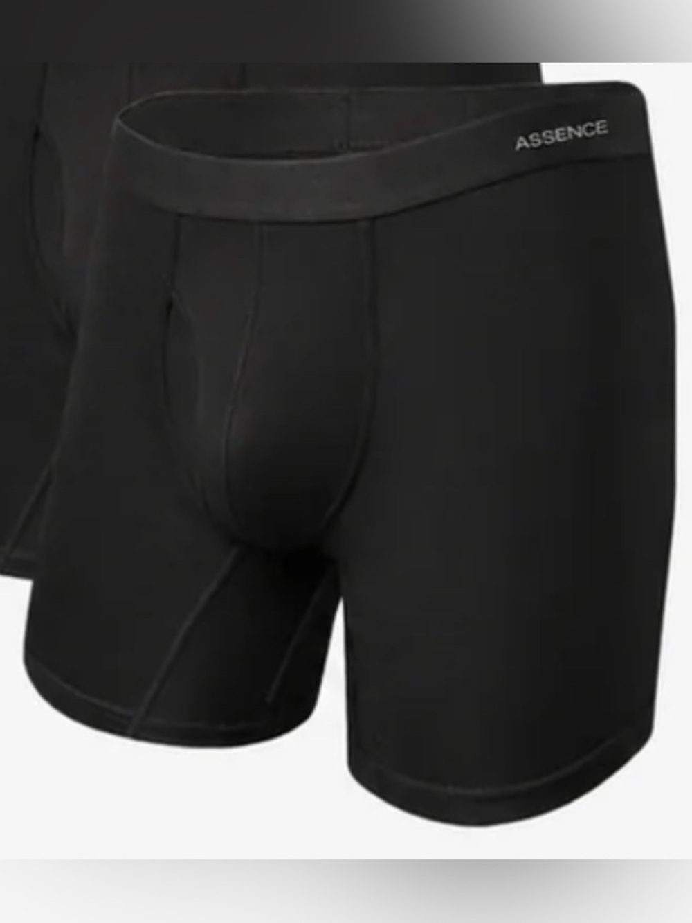 Assence Dual Pouch Boxer Brief Grey XL NWOT